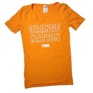 PINK Victoria's Secret Orange Nation Tennessee Vols T-Shirt Women's Size Small